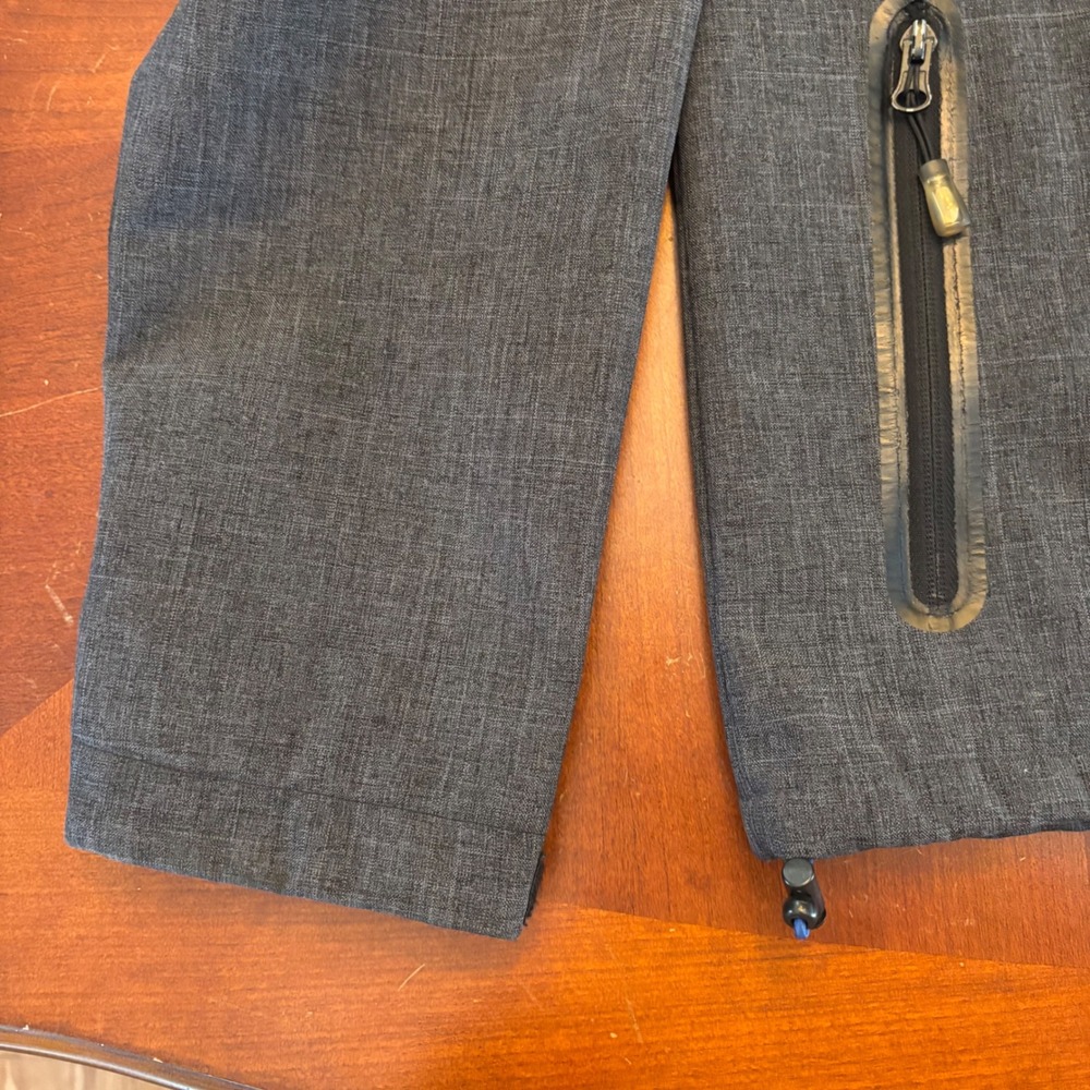 PROJEKA | Gray | Men's M | Softshell Hooded Jacket | Rain Wind Resistant Coat - Picture 4 of 15